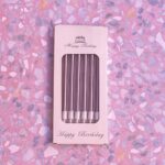 Bougies Pink Candles Happy Birthday 6 pièces
