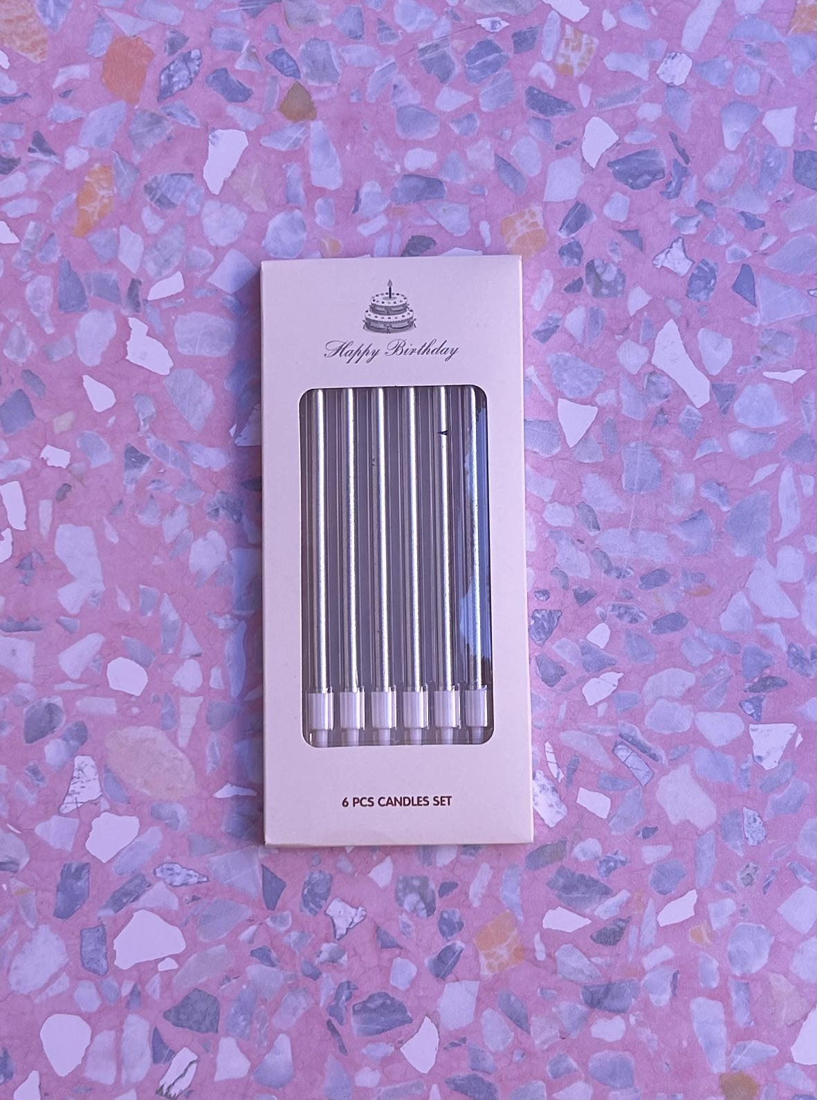 bougies-candles-roma-6-pieces-4 Bougies Silver Candles 6 pièces – Image 1