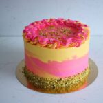 Layer cake Pistache Mangue Passion